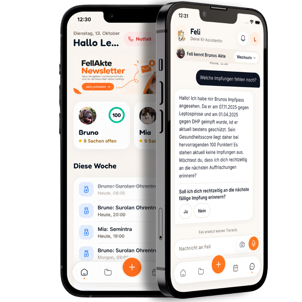 FellAkte App - Digitaler Impfpass und Gesundheitsakte für Hunde und Katzen