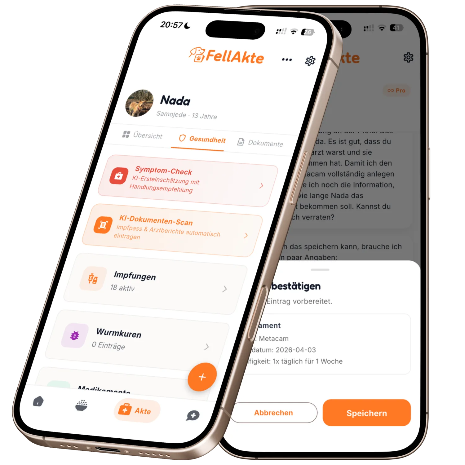 FellAkte App - Digitaler Impfpass und Gesundheitsakte für Hunde und Katzen